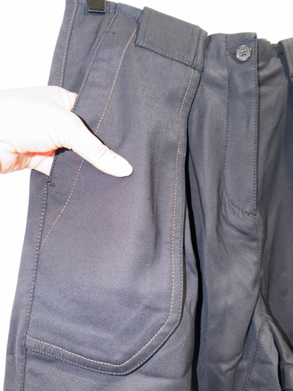 Wales Bonner Black Cargo Trousers Wide Leg 10–12 Pants Slacks Work Casual NWT 🟡 - Picture 8 of 14
